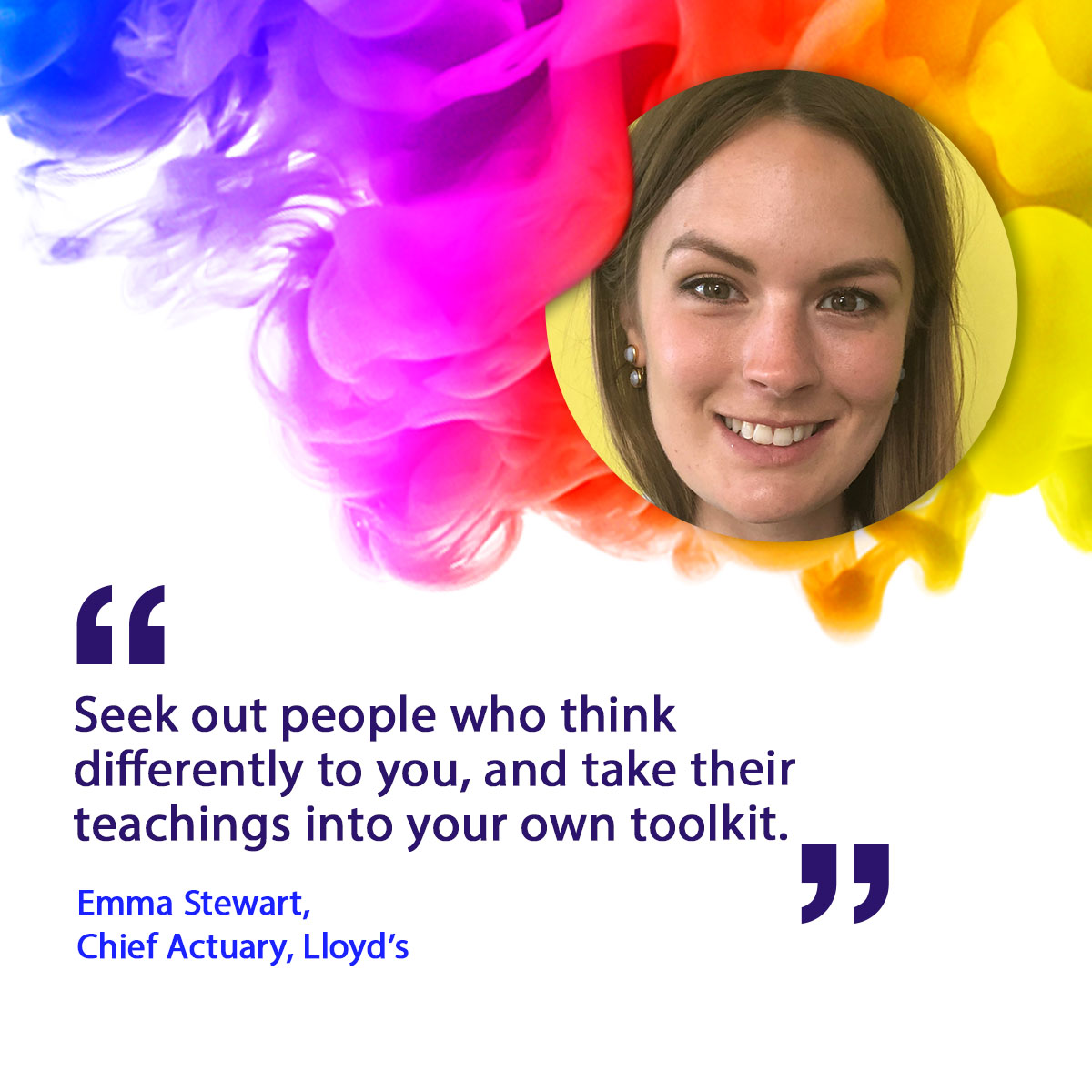 Emma Stewart says seek out people who think differently to you and take their teachings into your own toolkit.